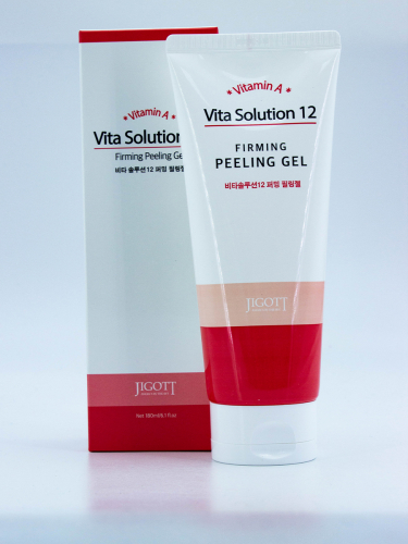 JIGOTT - ПИЛИНГ-ГЕЛЬ ДЛЯ ЛИЦА ОМОЛАЖИВАЮЩИЙ VITA SOLUTION 12 FIRMING PEELING GEL, 180 ML