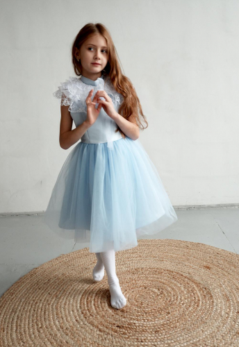 Платье для девочки МУЗА А22-4 голубой