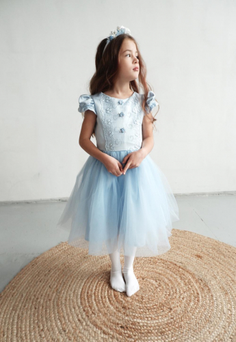 Платье для девочки Эльза А22-3 голубой