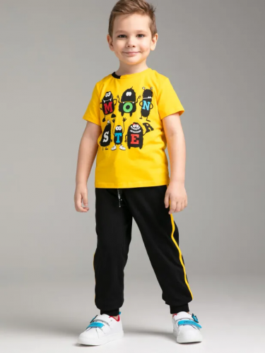 963 р.  1353 р.  Комплект трикотажный для мальчиков: фуфайка (футболка), брюки