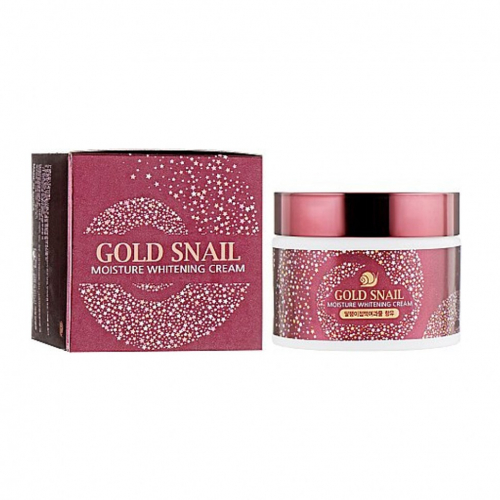 КРЕМ ДЛЯ ЛИЦА C ЭКСТРАКТОМ ЗОЛОТОЙ УЛИТКИ GOLD SNAIL MOISTURE WHITENING CREAM, 50гр ENOUGH,