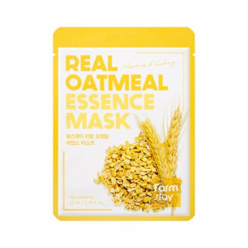 Маска тканевая с экстрактом овсянки FARMSTAY Real Oatmeal Essence Mask 1шт