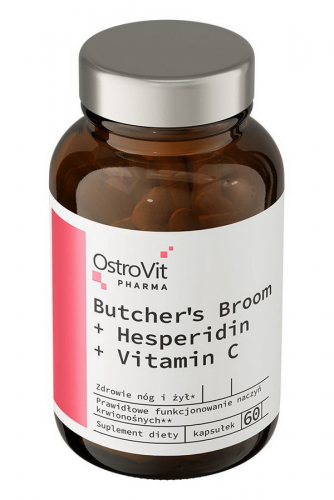 OstroVit Pharma Ruscus + Hesperidin + Vitamin C 60 caps - Иглица + Гесперидин + Витамин С