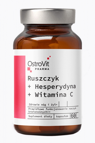 OstroVit Pharma Ruscus + Hesperidin + Vitamin C 60 caps - Иглица + Гесперидин + Витамин С