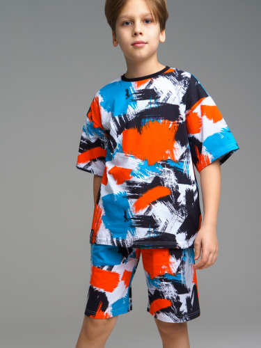 1247 р 1467 р      Комплект трикотажный для мальчиков: фуфайка (футболка), шорты