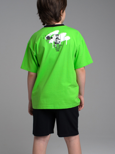 1123 р 1579 р  Комплект трикотажный для мальчиков: фуфайка (футболка), шорты