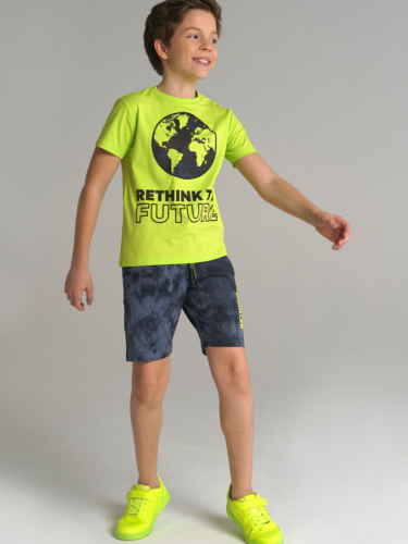  1123 р1579 р    Комплект трикотажный для мальчиков: фуфайка (футболка), шорты