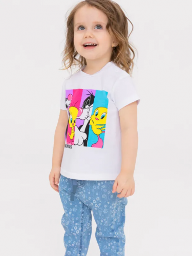 363 р.  564 р.  Фуфайка детская трикотажная для девочек (футболка)