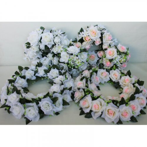 ПД10230 Б/С Кольца свадебные розы Н44см(1уп.х3шт)