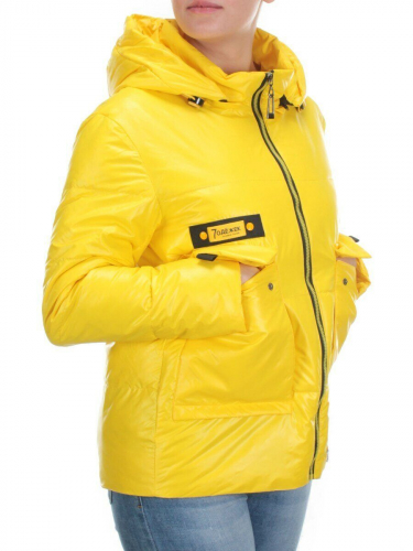 8267 YELLOW Куртка демисезонная женская BAOFANI (100 гр. синтепон) размер 48/50 идет на 48российский