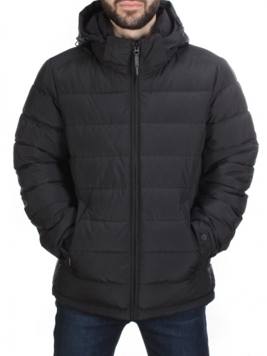 4016 BLACK Куртка мужская зимняя ROMADA (200 гр. био-пух) размер 48
