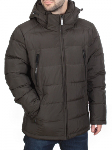 4707 KHAKI Куртка мужская зимняя ROMADA (200 гр. холлофайбер) размер 46