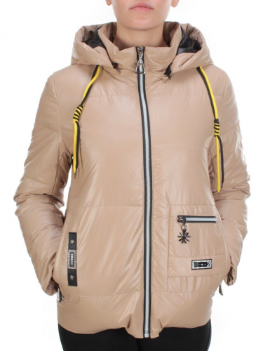 8260 BEIGE Куртка демисезонная женская BAOFANI (100 гр. синтепон) размер 44
