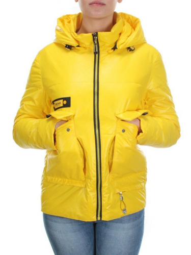 8267 YELLOW Куртка демисезонная женская BAOFANI (100 гр. синтепон) размер 48/50 идет на 48российский