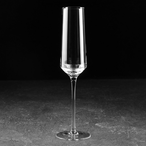 Бокал стеклянный для шампанского Magistro «Алхимия», 230 мл