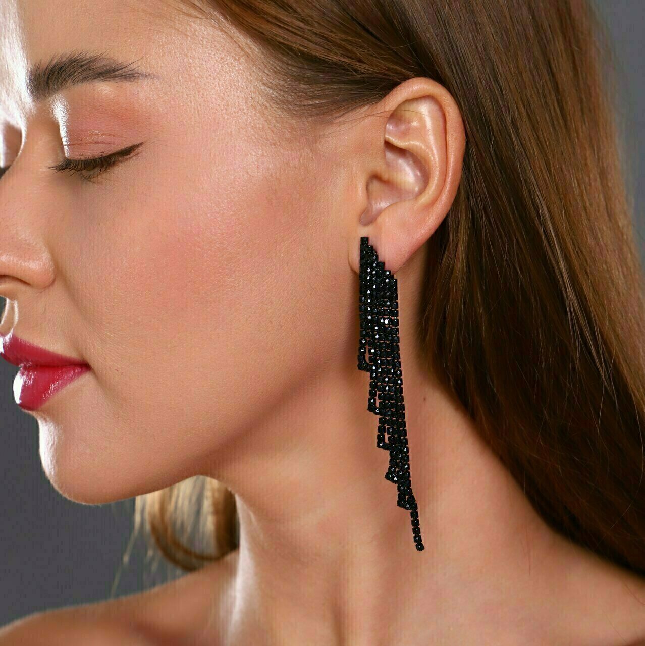 Клипсы Вечерние женские. zlatto-jewelry