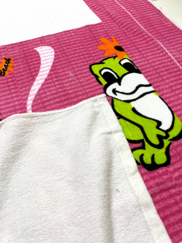 Красивое большое полотенце с милой лягушкой  №724