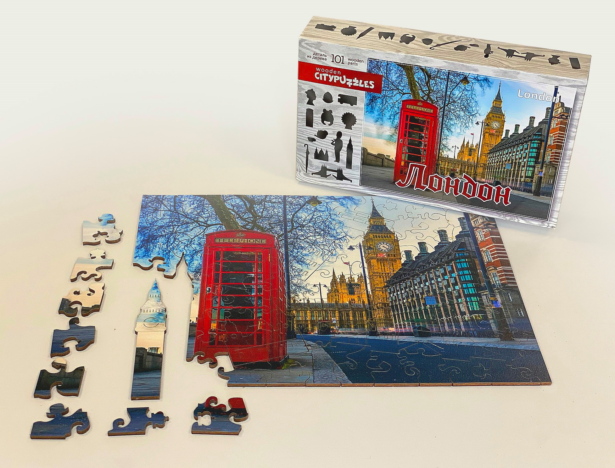 Citypuzzles. Лондон (101 фигурный дерев. элемент)