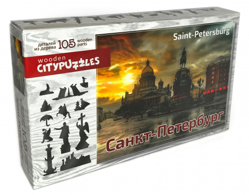 Citypuzzles. Санкт-Петербург (105 фигурных элементов)