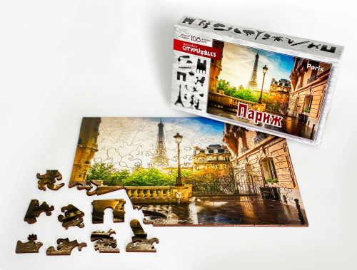 Citypuzzles. Париж (108 фигурных дерев. элементов)