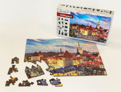 Citypuzzles. Таллин (101 фигурный дерев. элемент)