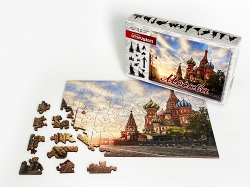 Citypuzzles. Москва (110 фигурных дерев. элементов)