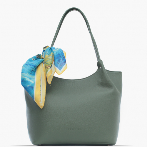 Сумка: Женская кожаная сумка Richet 2990LN 342 Зеленый