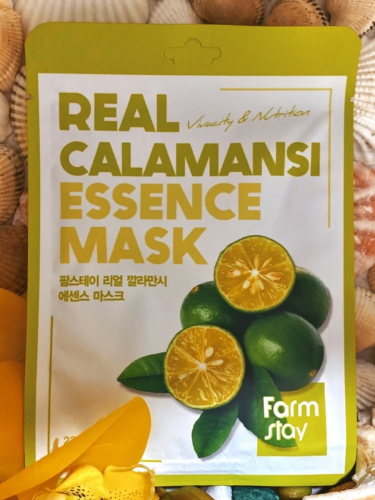 Farm Stay /Тканевая маска для лица с экстрактом каламанси. Real Calamansi Essence Mask. 10 шт.