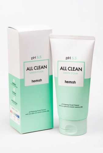 Heimish/ Пенка для умывания  pH 5.5 All Clean Green Foam 150 мл.