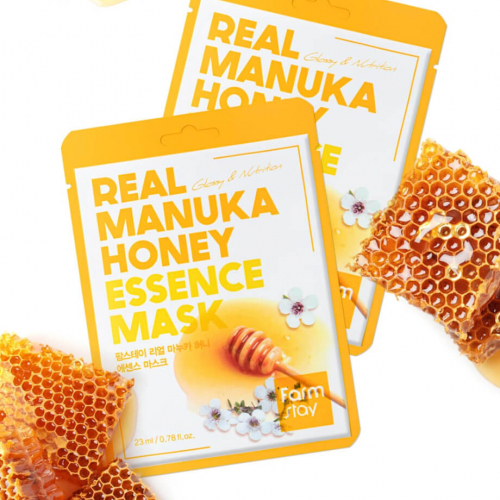 Farm Stay /Тканевая маска с медом манука. Real Manuka Honey Essence Mask. 10 шт.