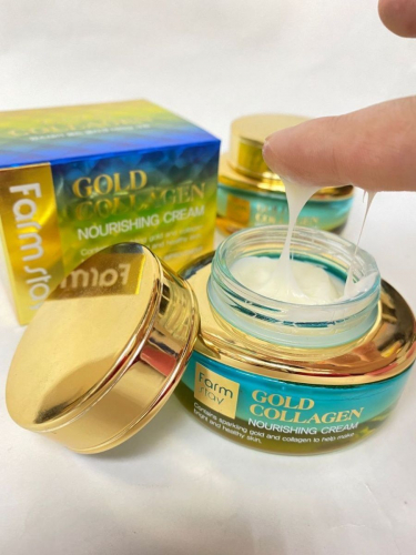 FarmStay / Крем для лица GOLD COLLAGEN Nourishing Cream 55 мл.