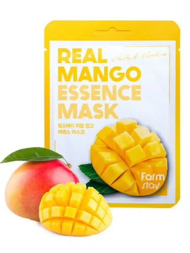 Farm Stay /Тканевая маска для лица с экстрактом манго. Real Mango Essence Mask. 10 шт.