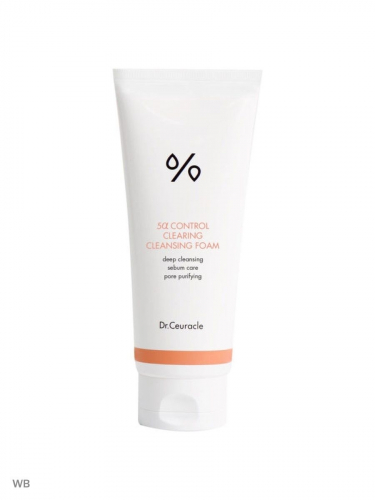 Dr. Ceuracle / Себорегулирующая пенка для жирной кожи. 5a Control Clearing Cleansing Foam, 200 мл
