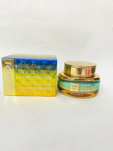 FarmStay / Крем для лица GOLD COLLAGEN Nourishing Cream 55 мл.