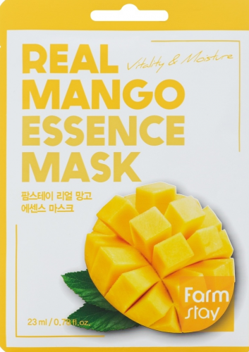 Farm Stay /Тканевая маска для лица с экстрактом манго. Real Mango Essence Mask. 10 шт.