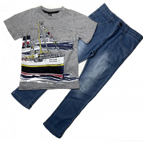SL-046 Костюм с джинсами для мальчиков Турция