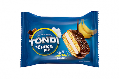 «Tondi», choco Pie банановый (коробка 2,13 кг)