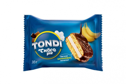 «Tondi», choco Pie банановый (коробка 2,13 кг)