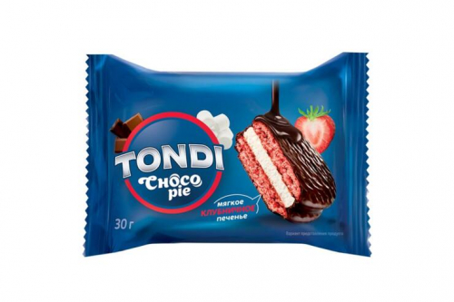 «Tondi», choco Pie клубничный (коробка 2,13 кг)