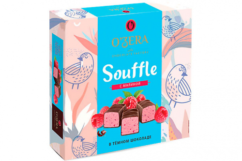 «O'Zera», конфеты Souffle с малиной в тёмном шоколаде, 360 г