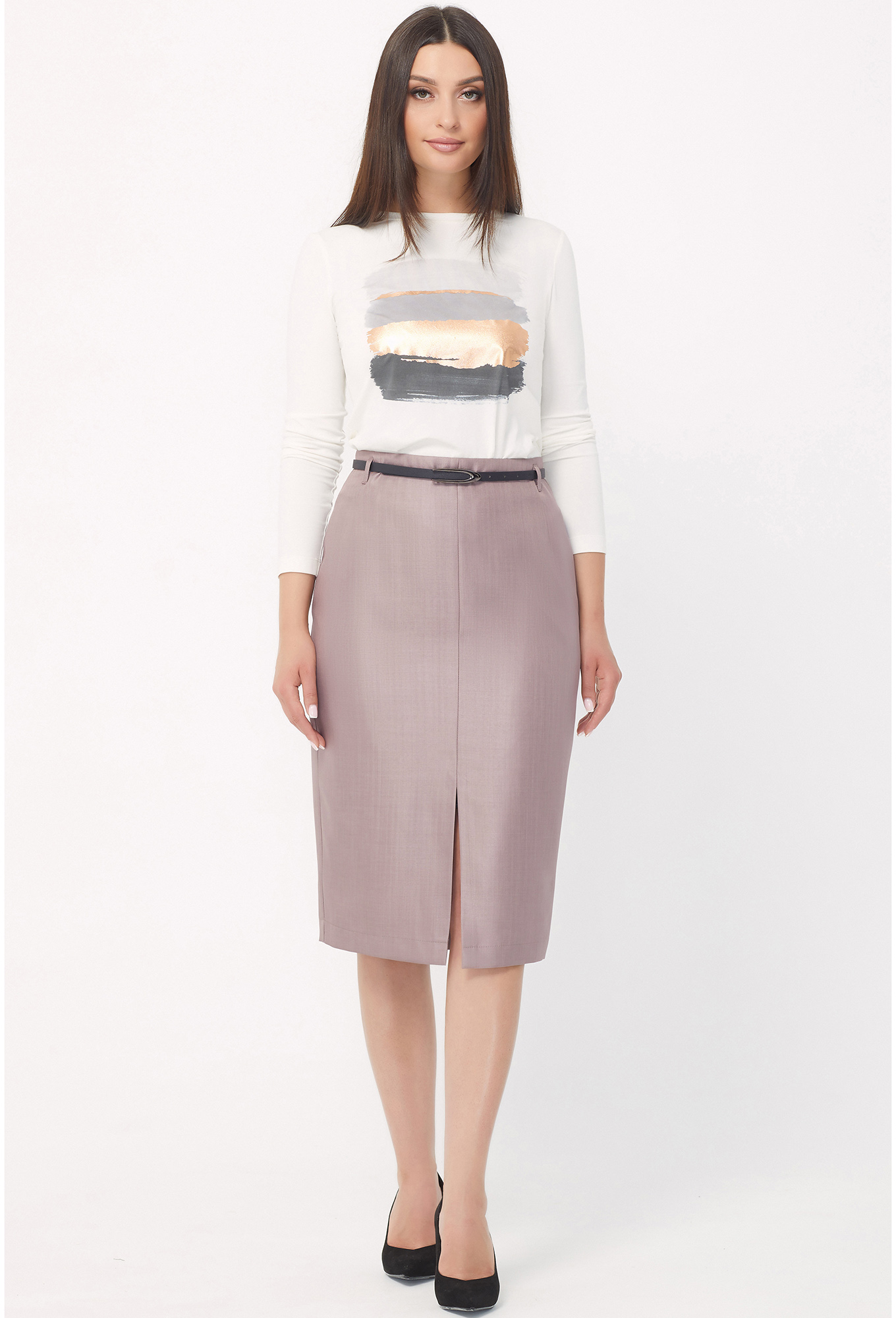 ст. цена1499руб.! Юбка Bazalini 3895 пепельная роза