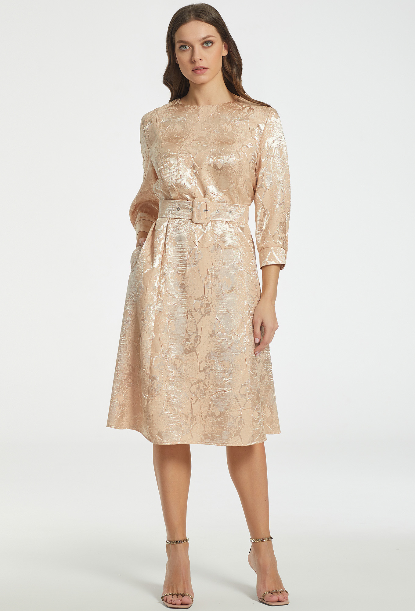 ст. цена2499руб.! Платье Bazalini 4591 золото