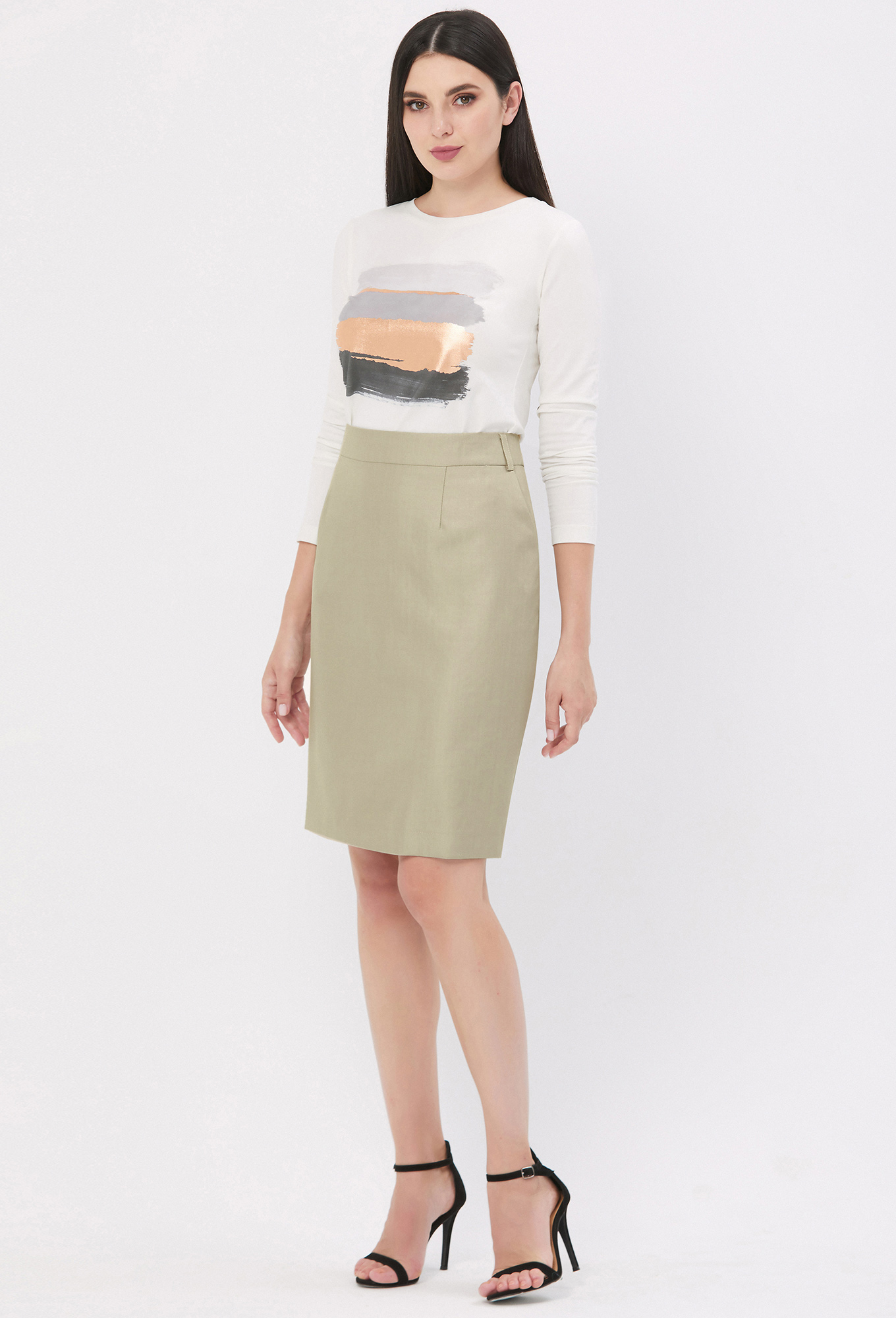 ст. цена1499руб.! Юбка Bazalini 4481 песочный