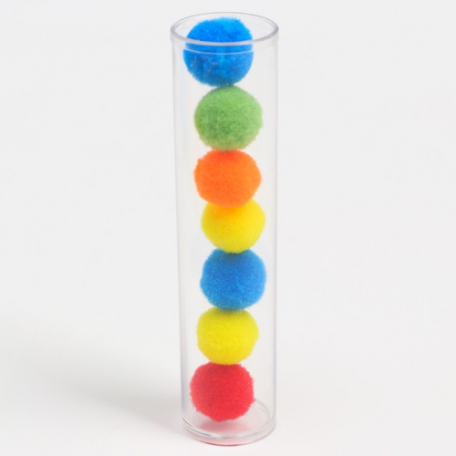 Развивающий набор «Цветные бомбошки: сложи по образцу», цвета, счёт, по методике Монтессори