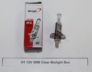 Лампа H 1 (P14,5s), 55W 12V Clear Biolight Box