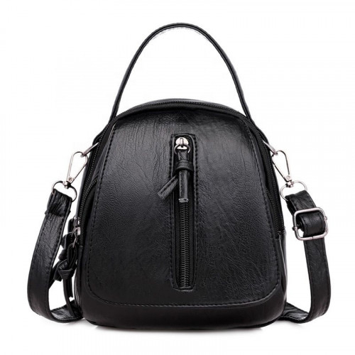 Женская кожаная сумка 8605 BLACK