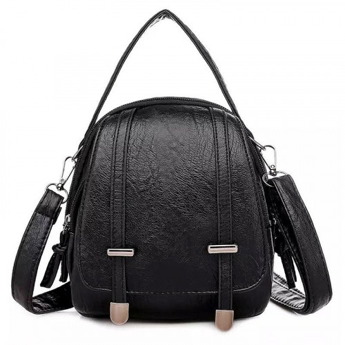 Женская кожаная сумка 8608 BLACK