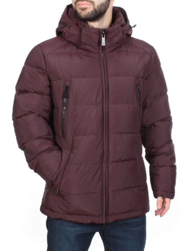 4707 BURGUNDY Куртка мужская зимняя ROMADA (200 гр. холлофайбер) размер 50