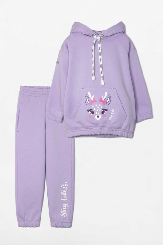 Костюм/сп 2134-200 начес Stay cute /Сирень