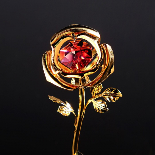 Сувенир «Розочка», 3×3,5×8 см, с кристаллами
